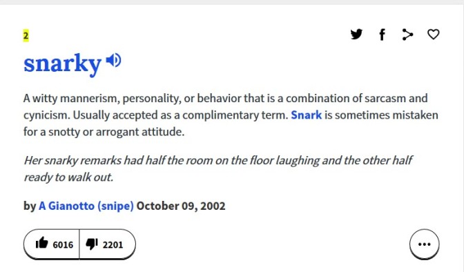 snarkiness meaning