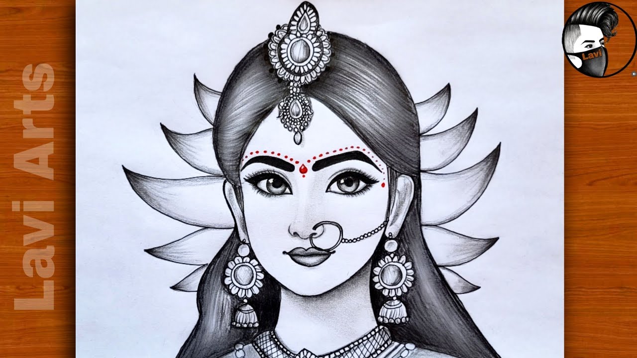 mata ki drawing