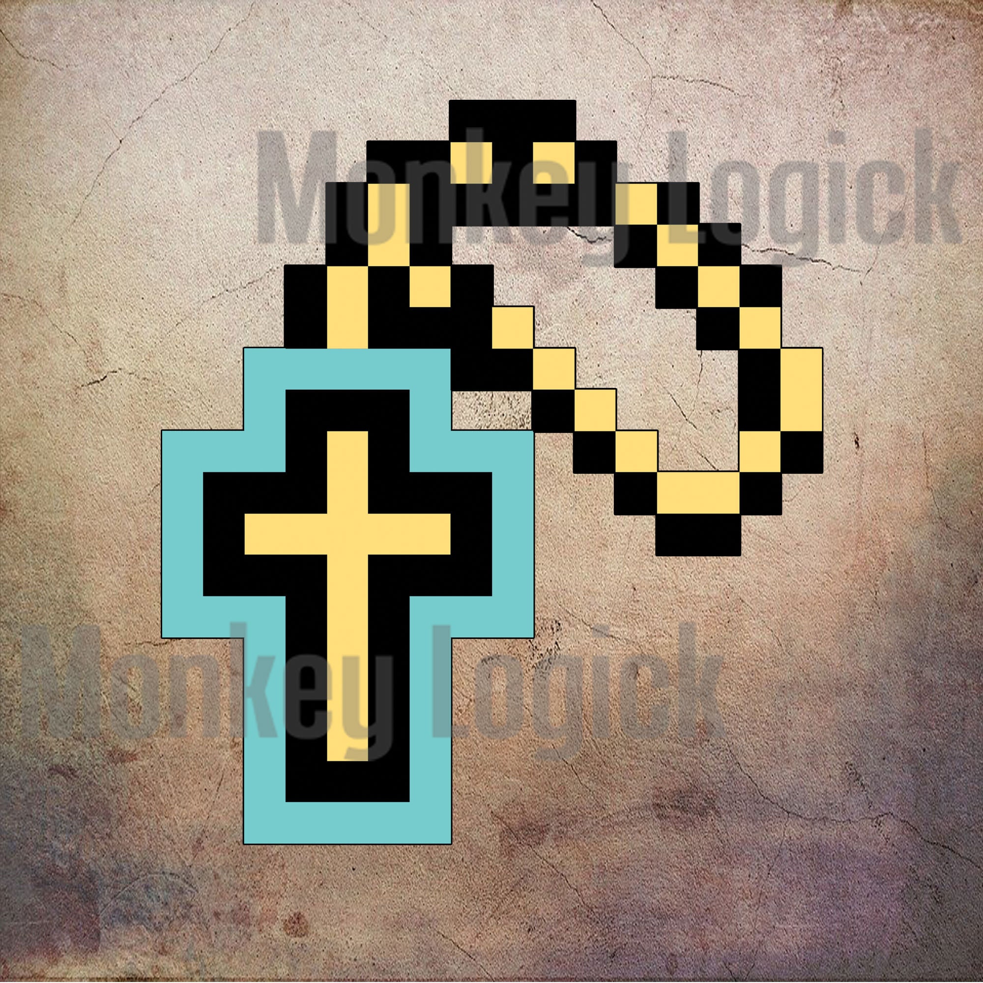 cross pixel art