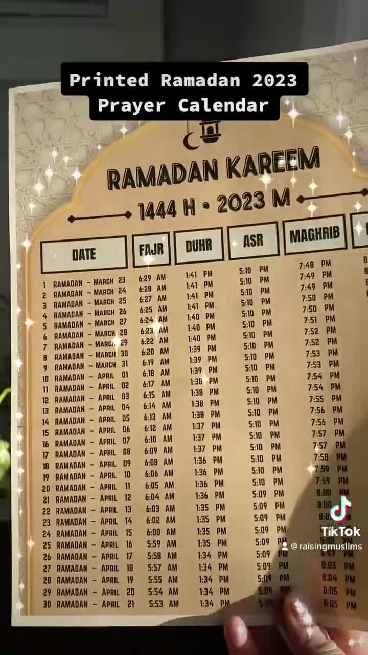 france ramadan timetable 2023