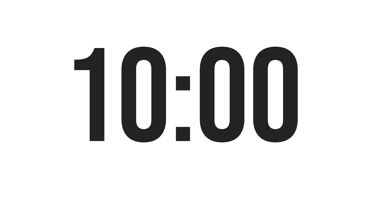 10 minute countdown clock