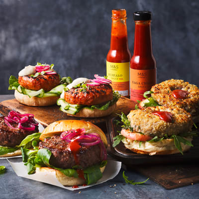 m&s buffalo chicken burgers