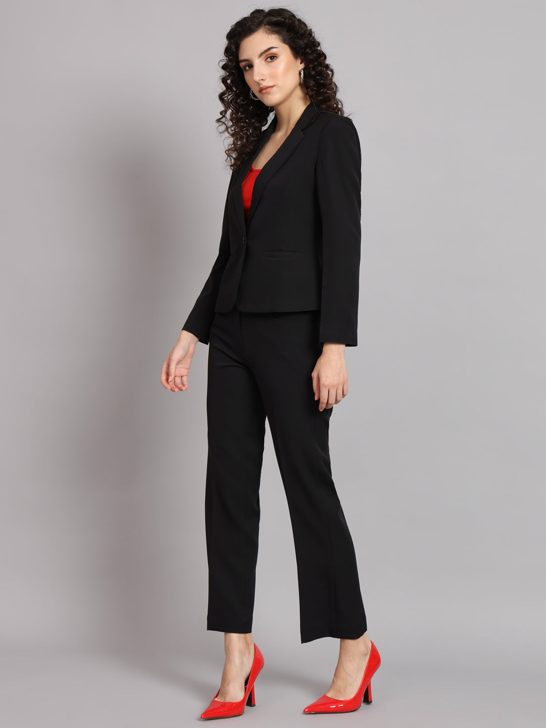 polyester pantsuit