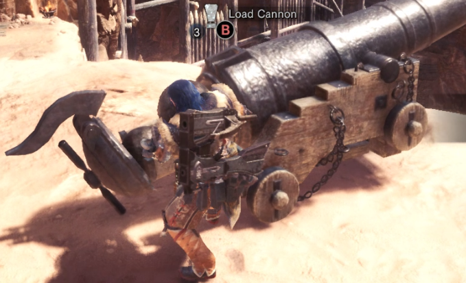 monster hunter world aim cannon