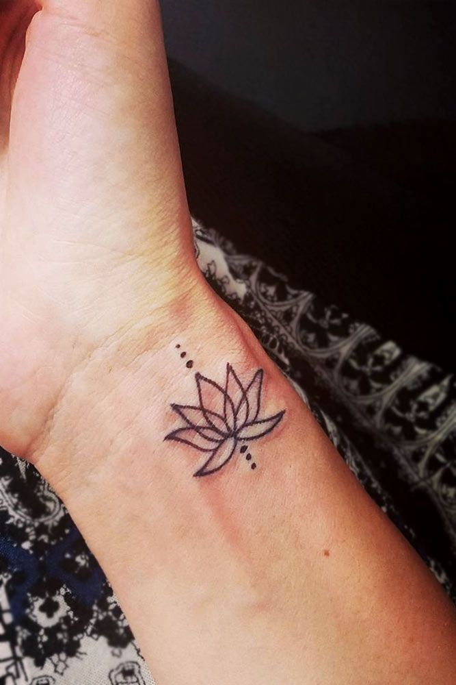 small lotus tattoo