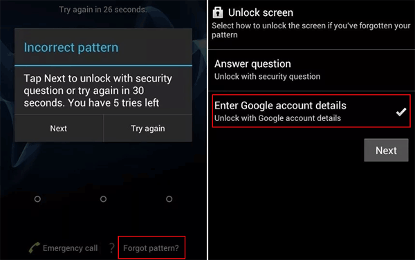 how to unlock google pixel forgot pattern