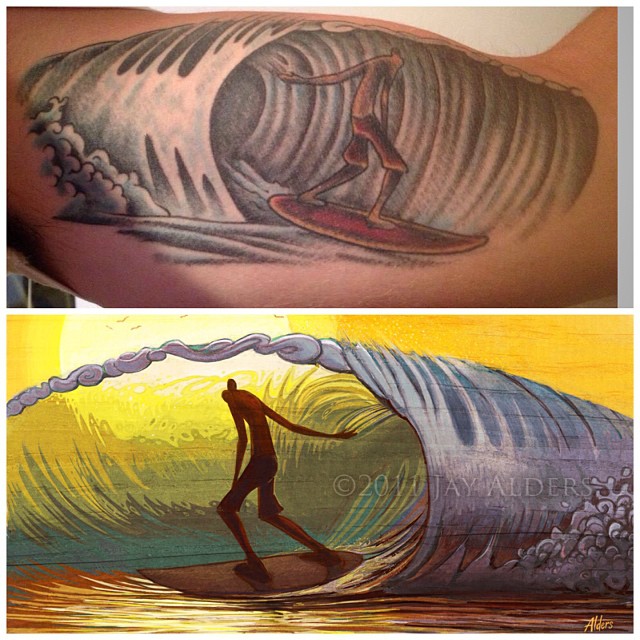 surf tattoo ideas