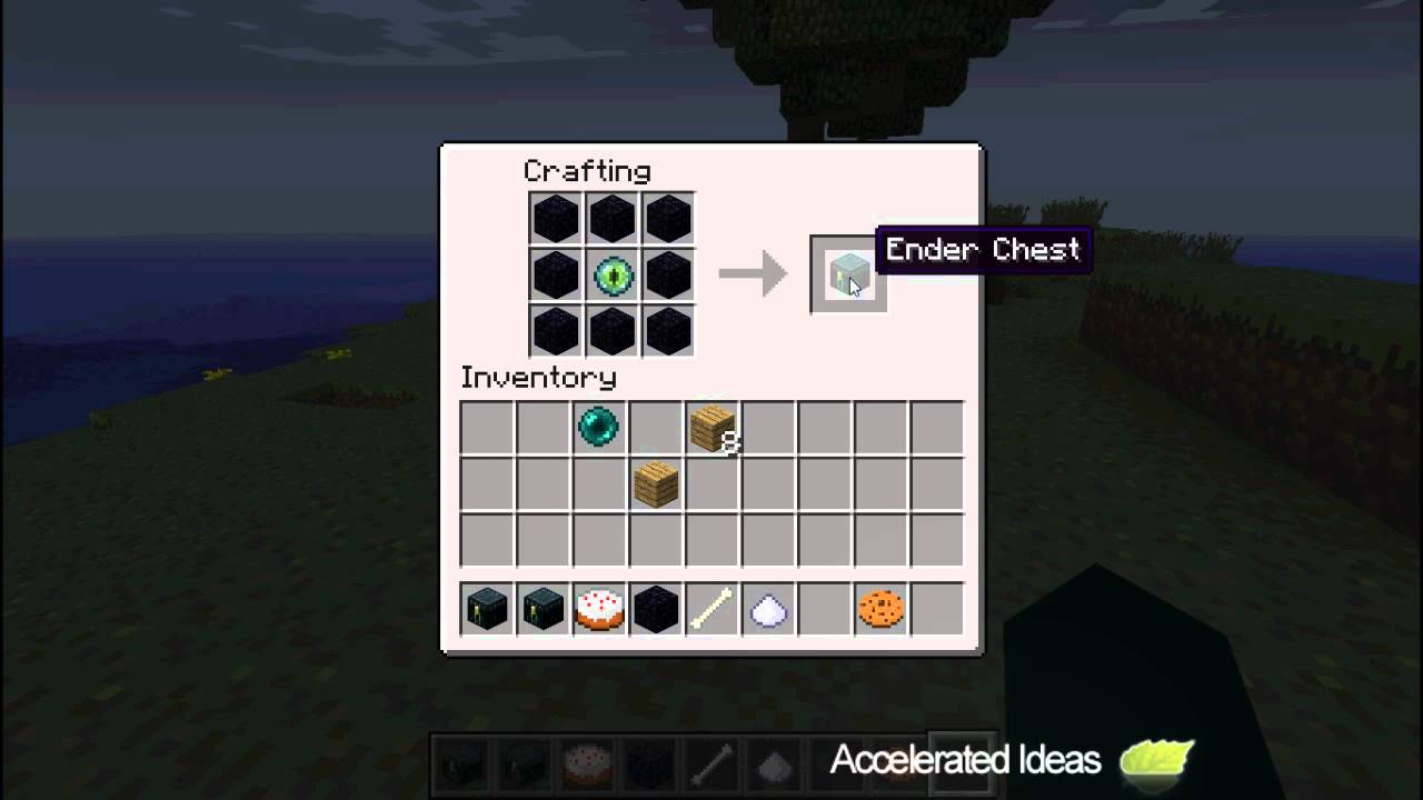 how do you make an ender chest