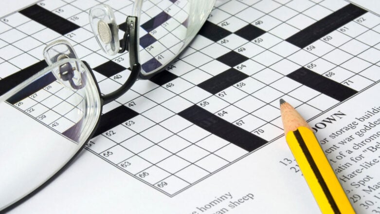 gives crossword clue