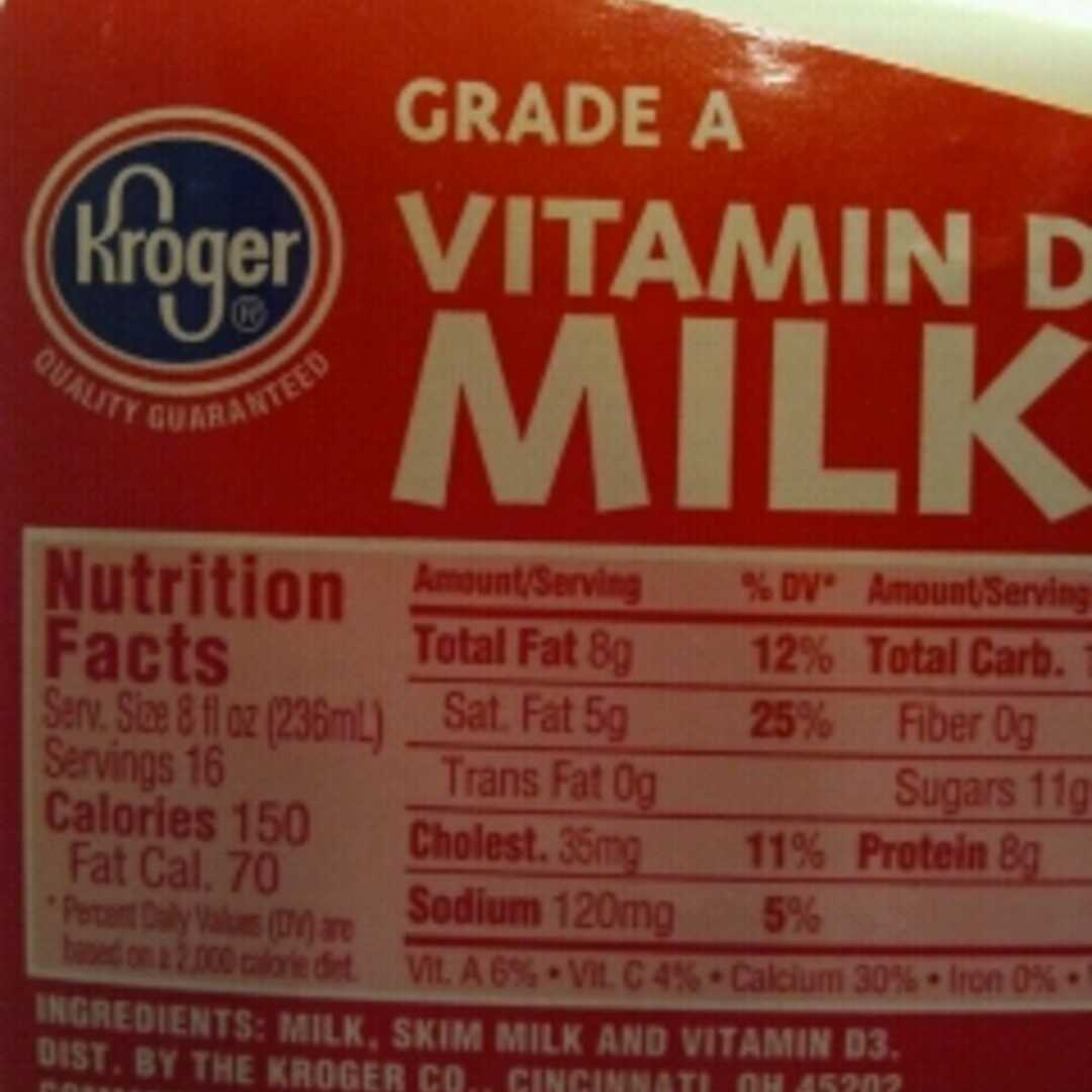 calories in whole milk 100ml