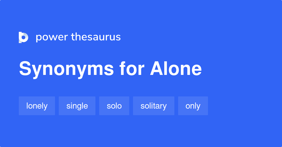 synonyms for alone