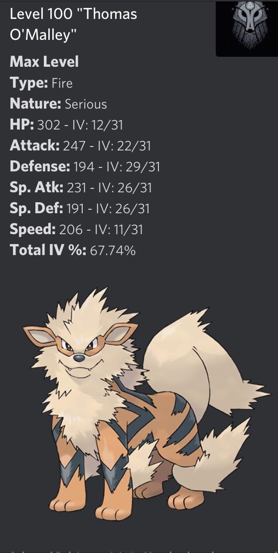 arcanine moveset