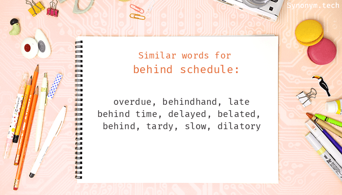 synonym for schedule