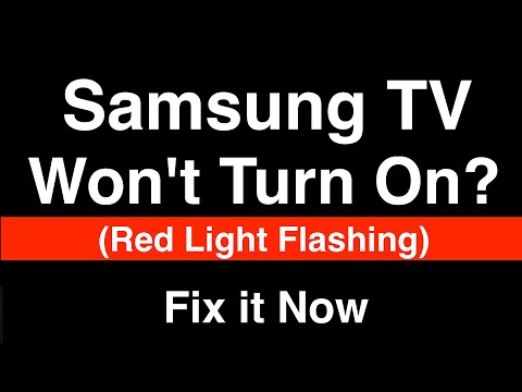 flashing red light on samsung tv