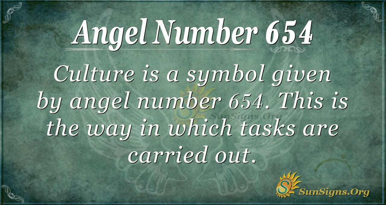 654 angel number