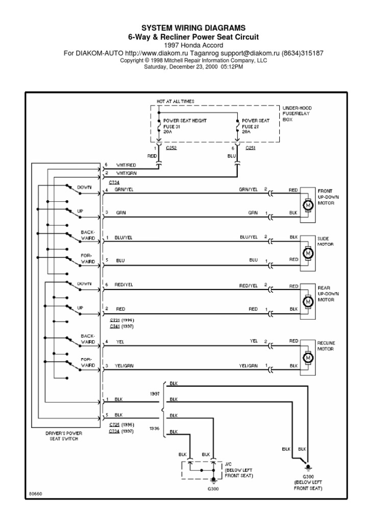 power recliner wiring diagram