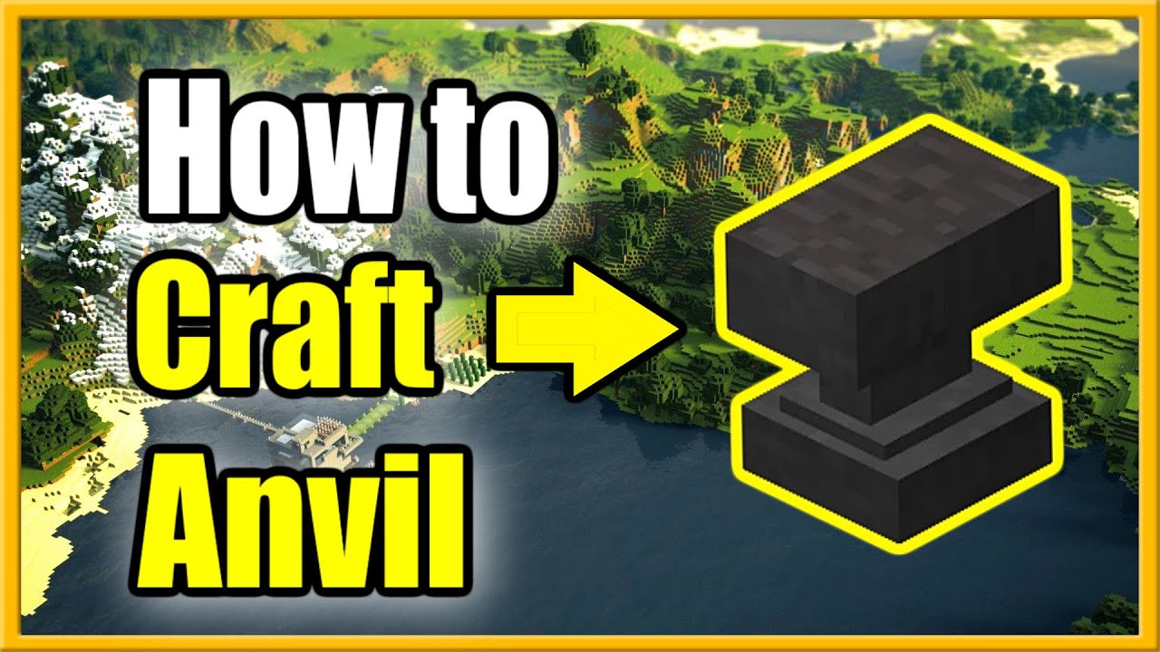 how do you craft a anvil in minecraft