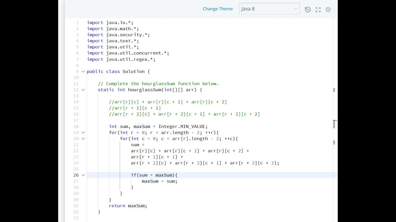 array hackerrank solution