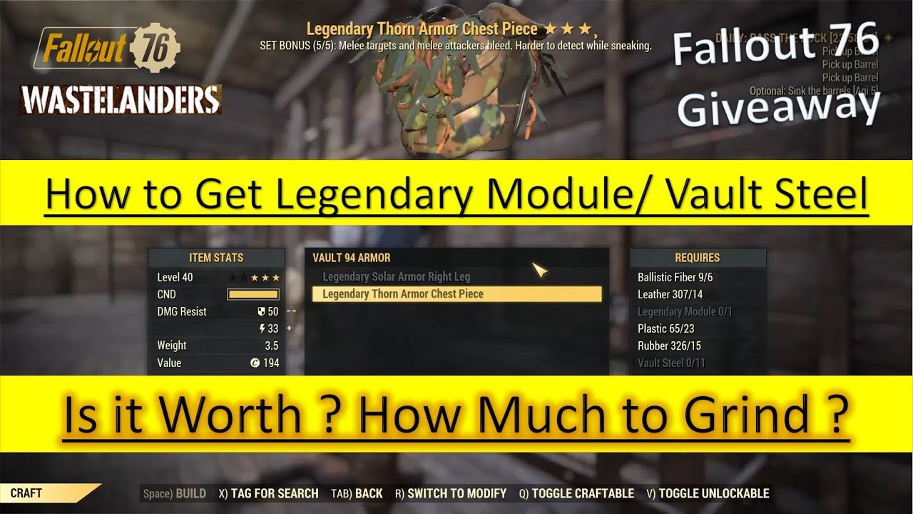 legendary module fallout 76