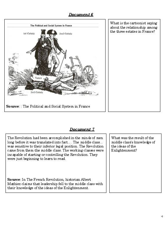 french revolution dbq