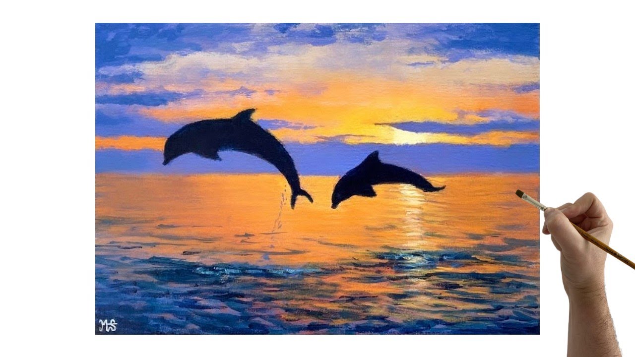 painting of a dolphin