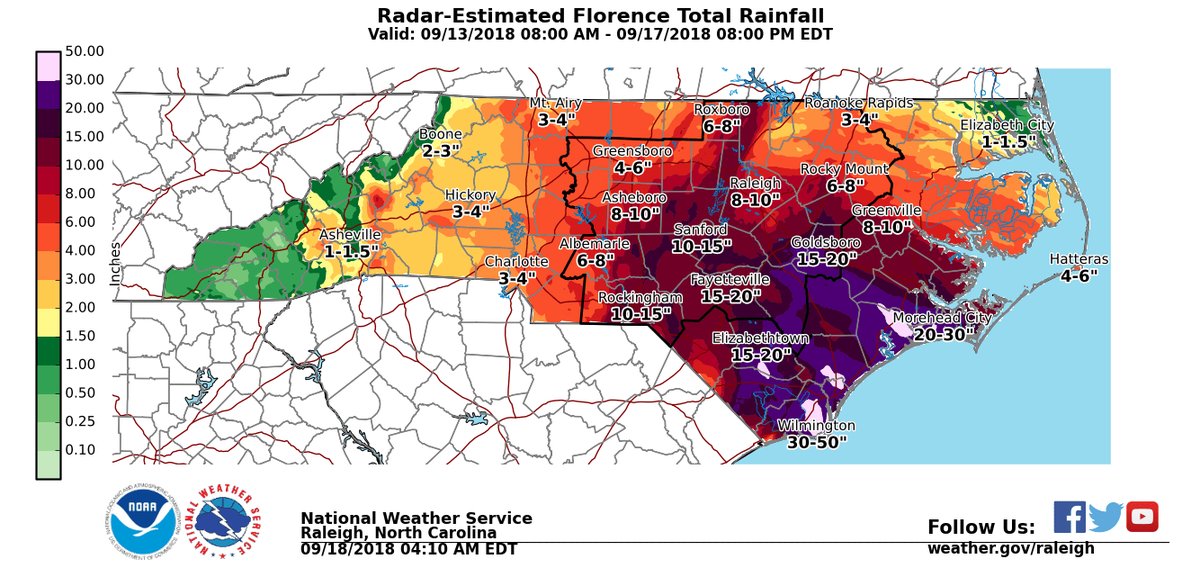 nc rain totals