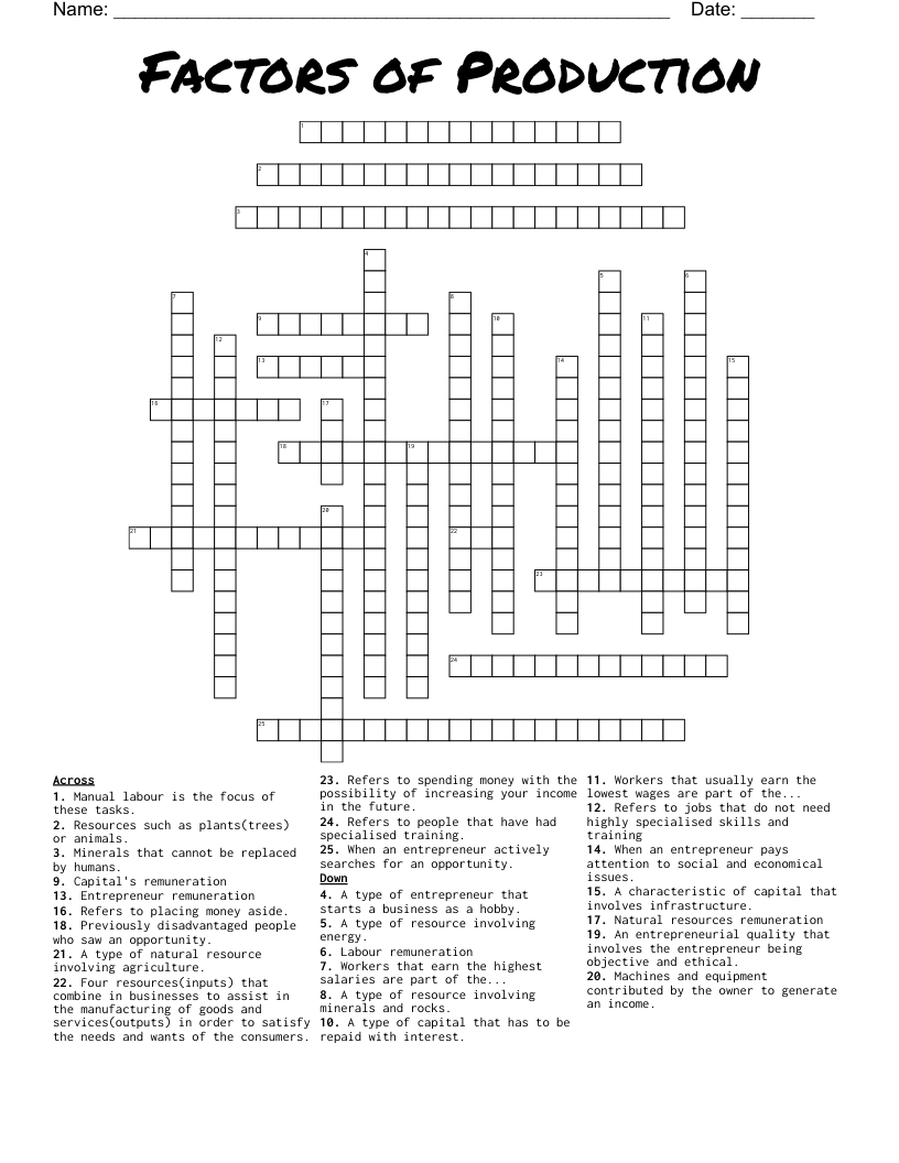 remunerative crossword