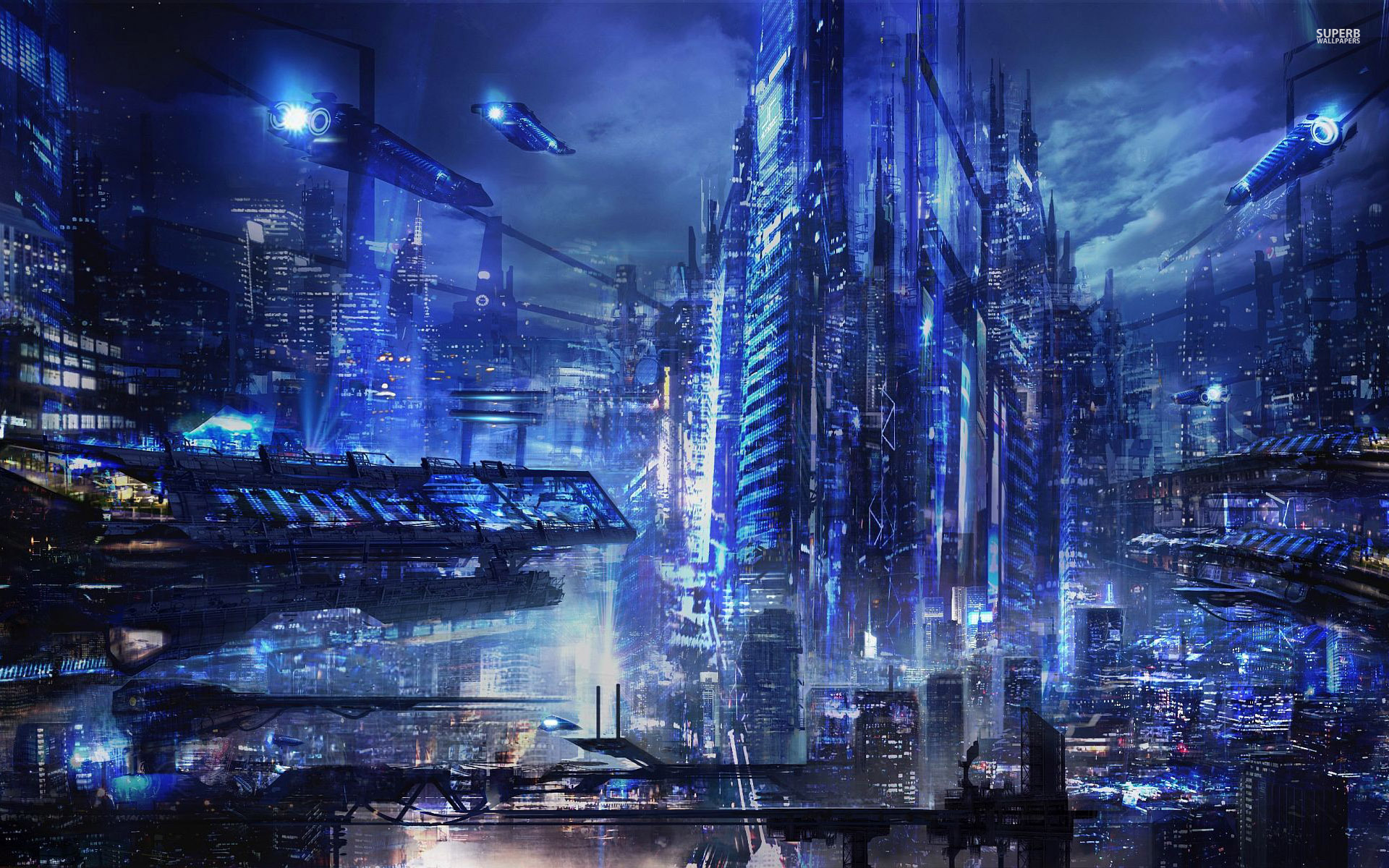 cyberpunk city wallpaper