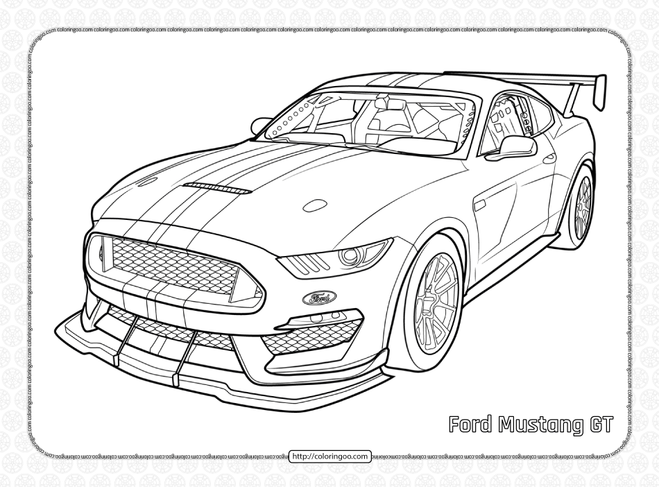 mustang coloring pages