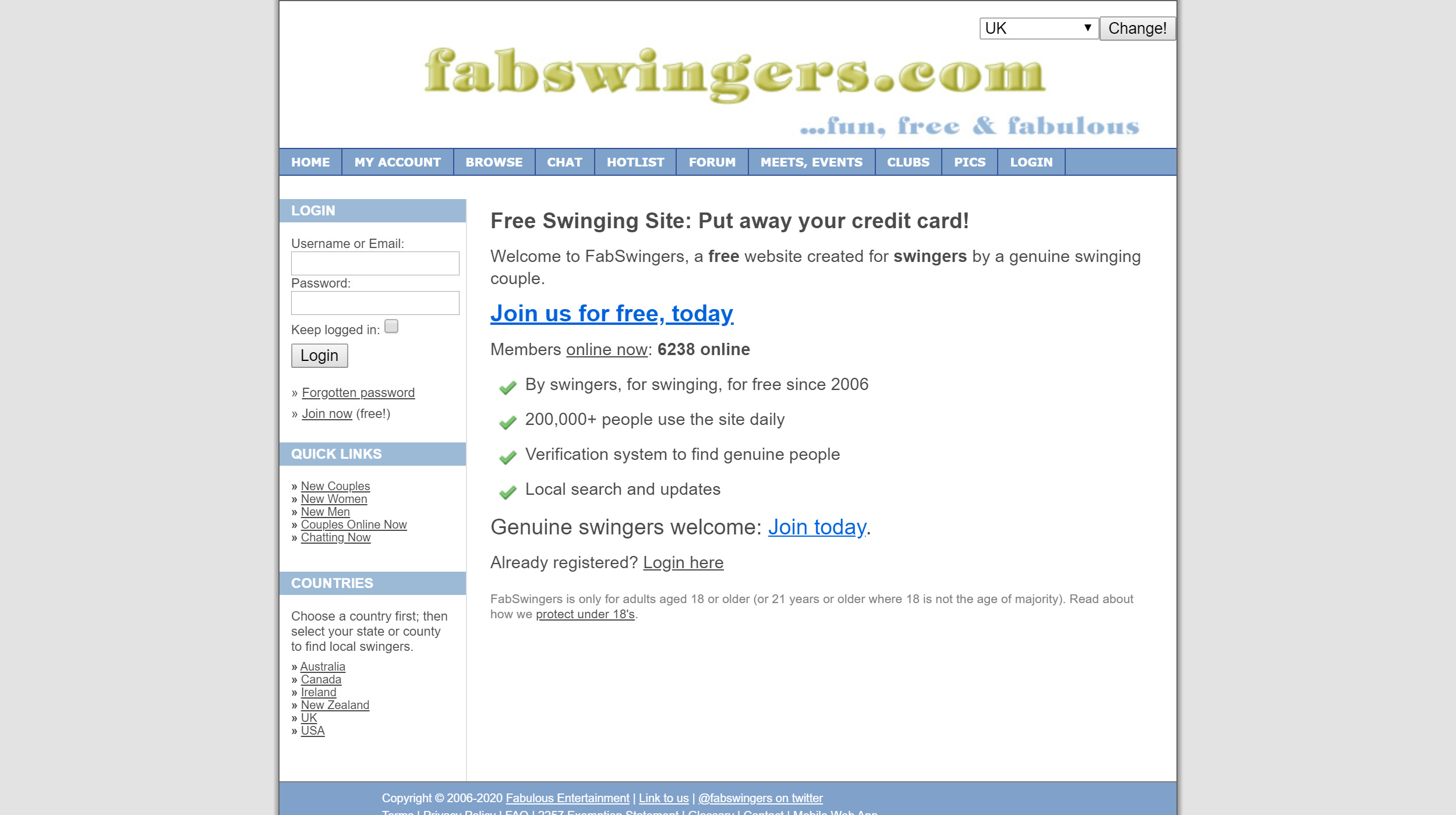 fab swingingers