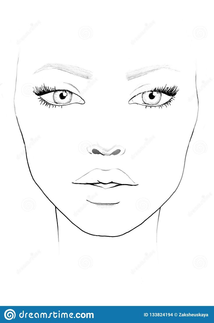 female face outline