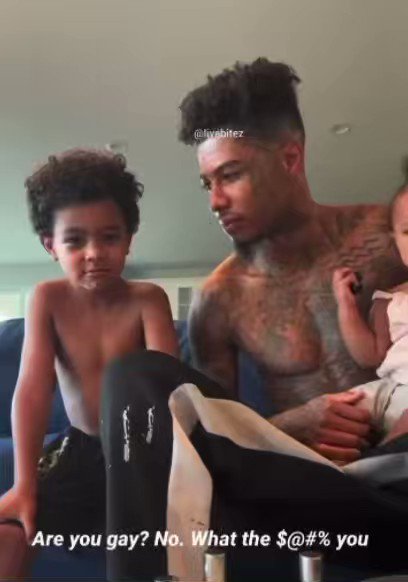 blueface expose his son