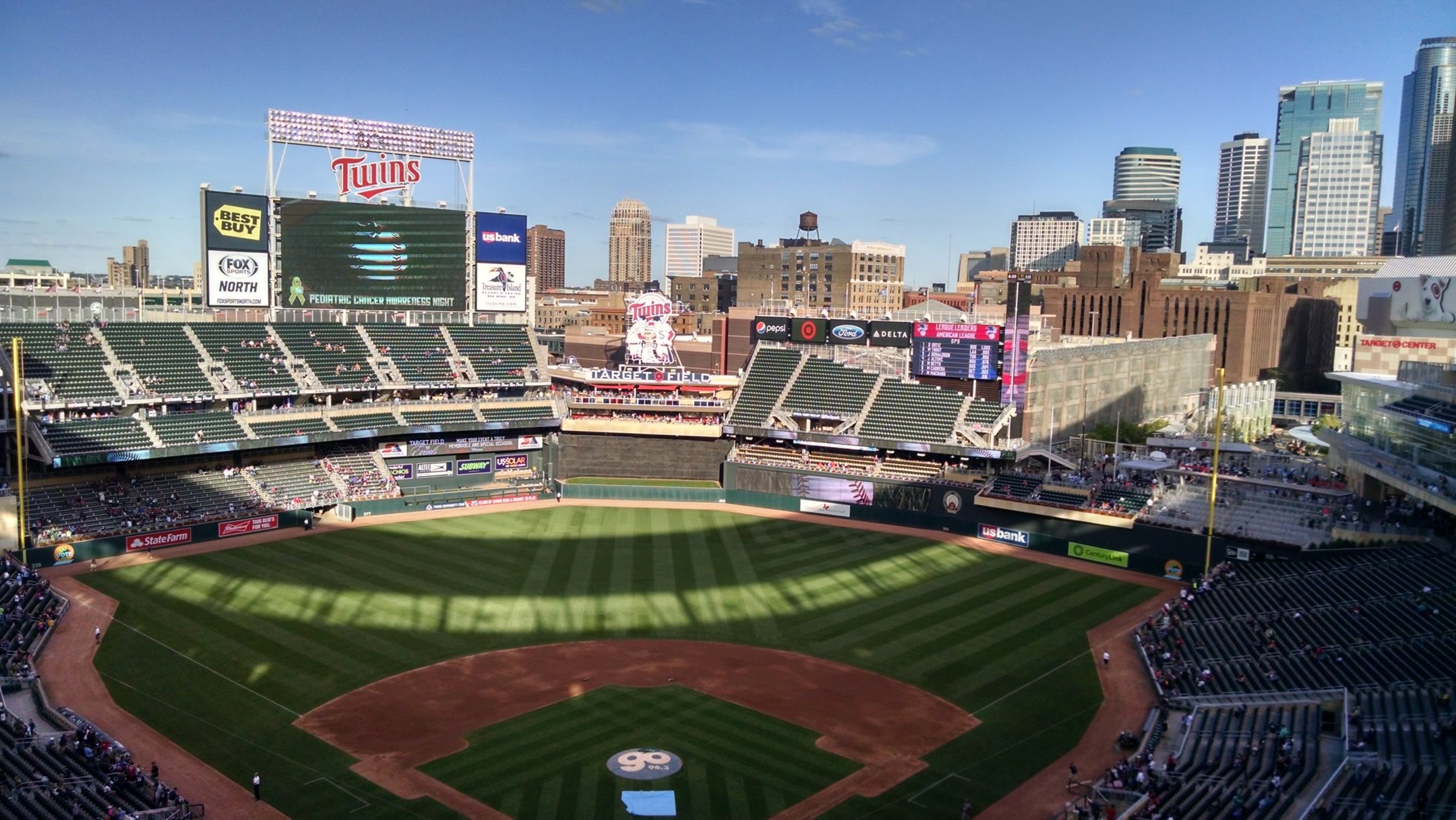 best seats at target field