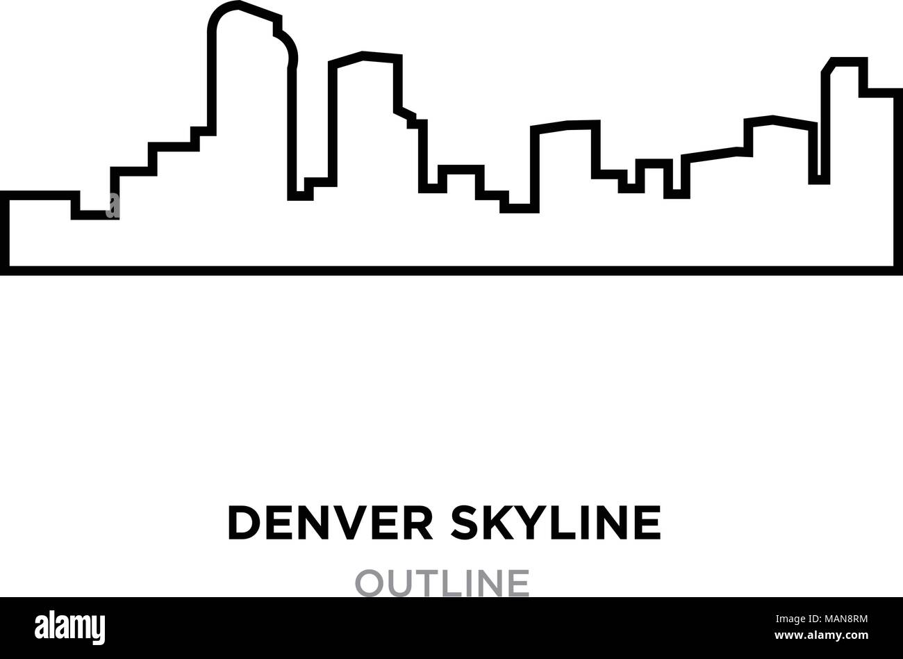 denver skyline drawing