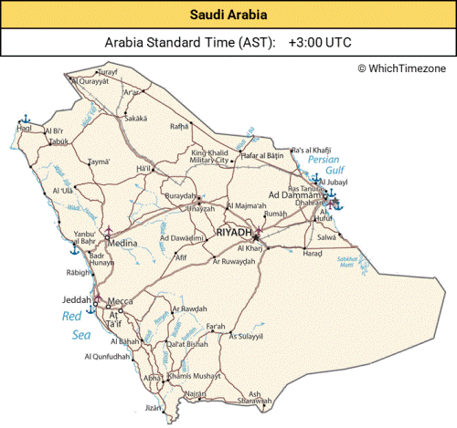 time zone arabia saudi