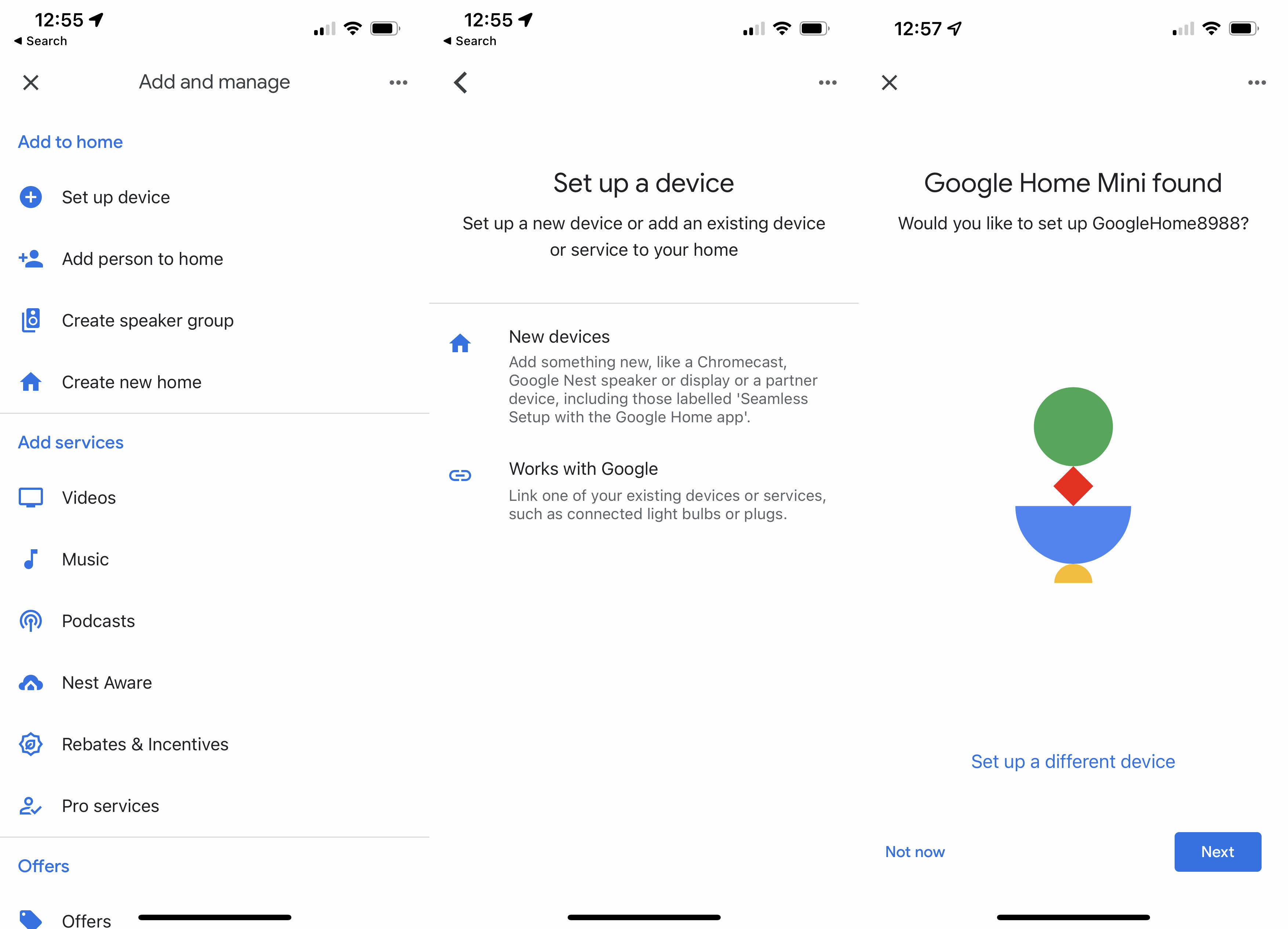 set up google home