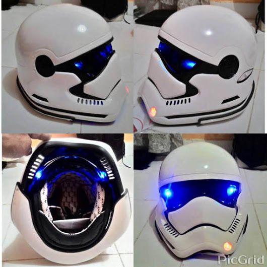 stormtrooper motorcycle helmet