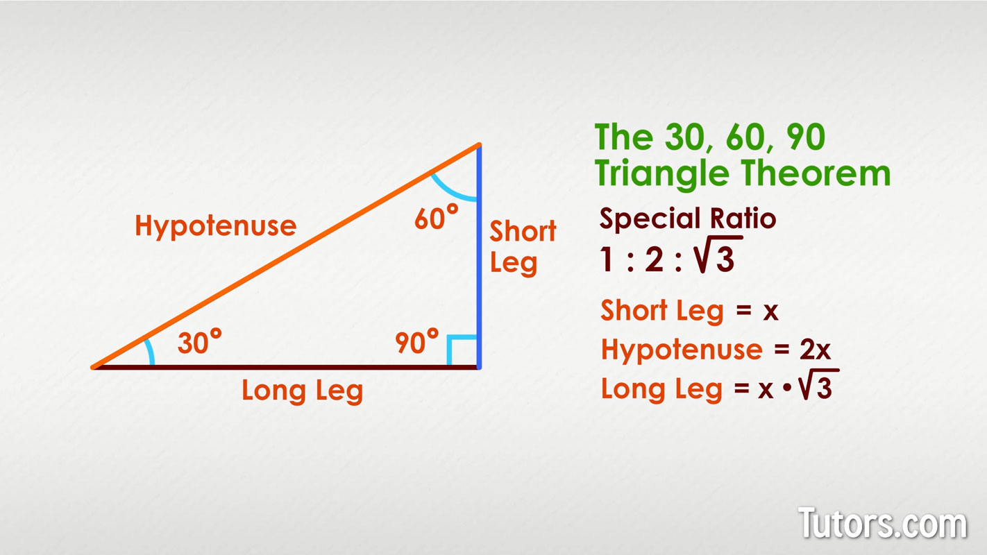 30 60 90 theorem formula