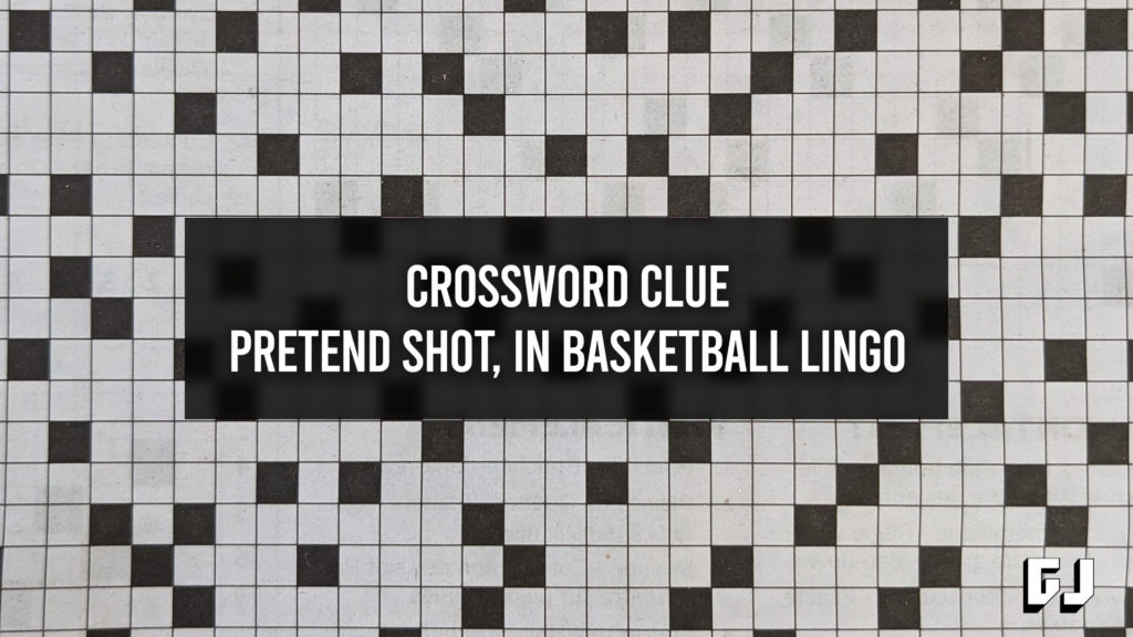 crossword clue pretend