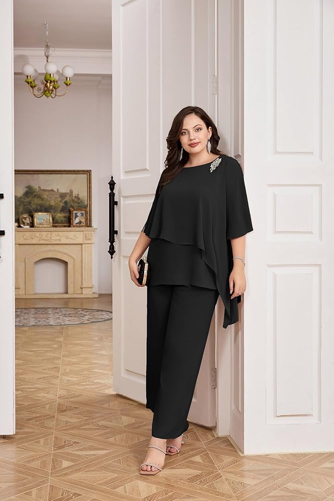 plus size dress pant suits