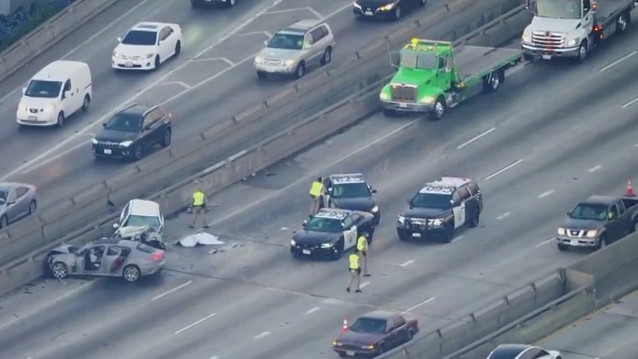 accident on freeway