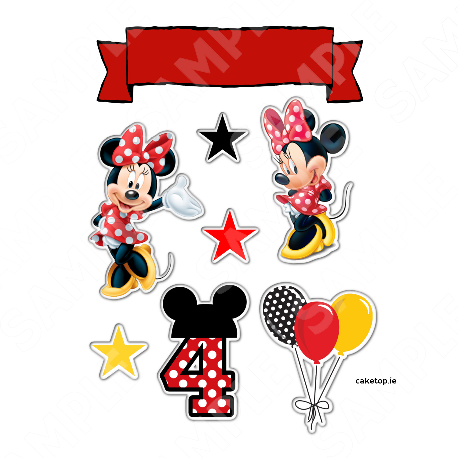 minnie mouse topper