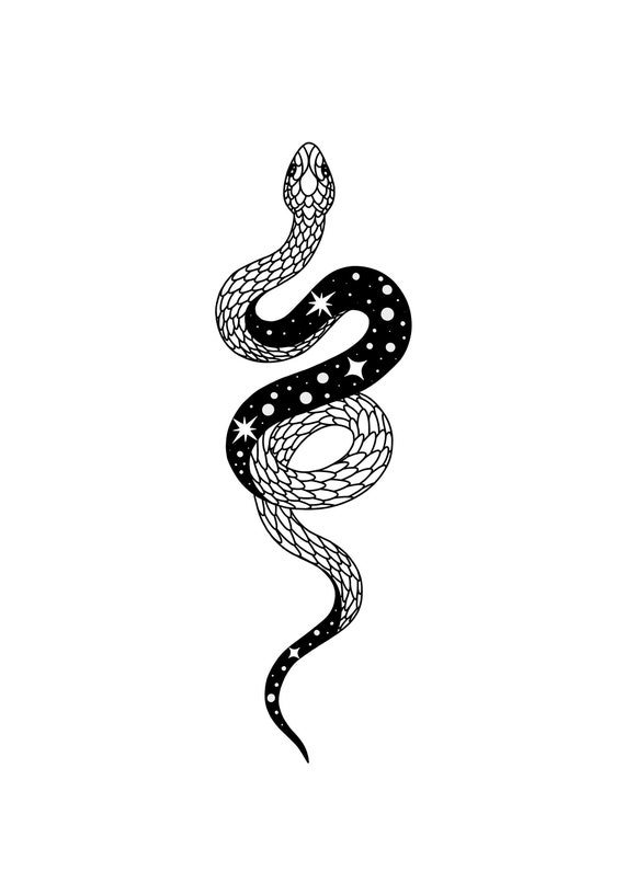 diseño serpiente tattoo