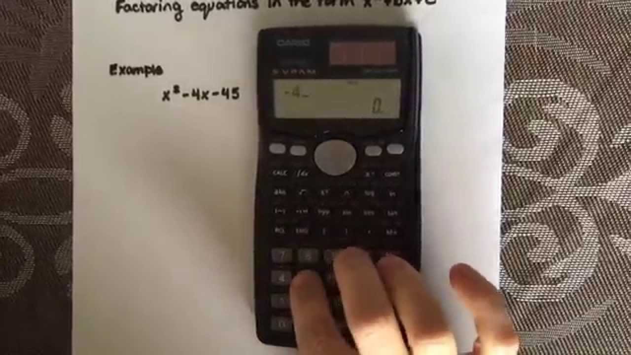 quadratic calculator factoring