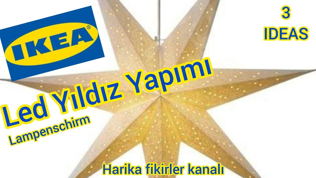 ikea yıldızlı led