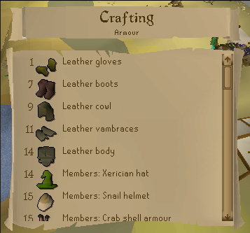 crafting guide osrs