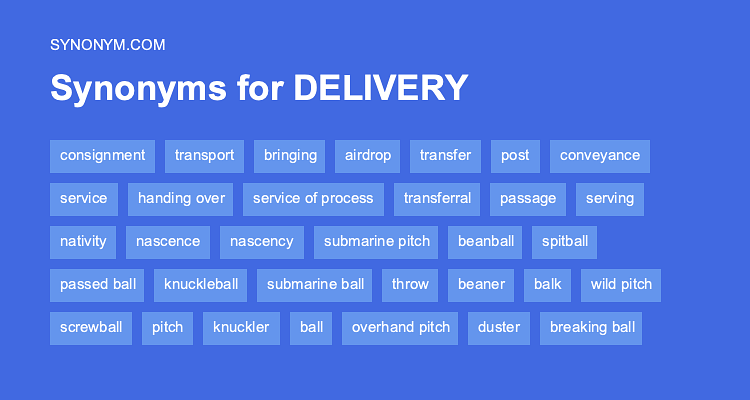 deliver thesaurus