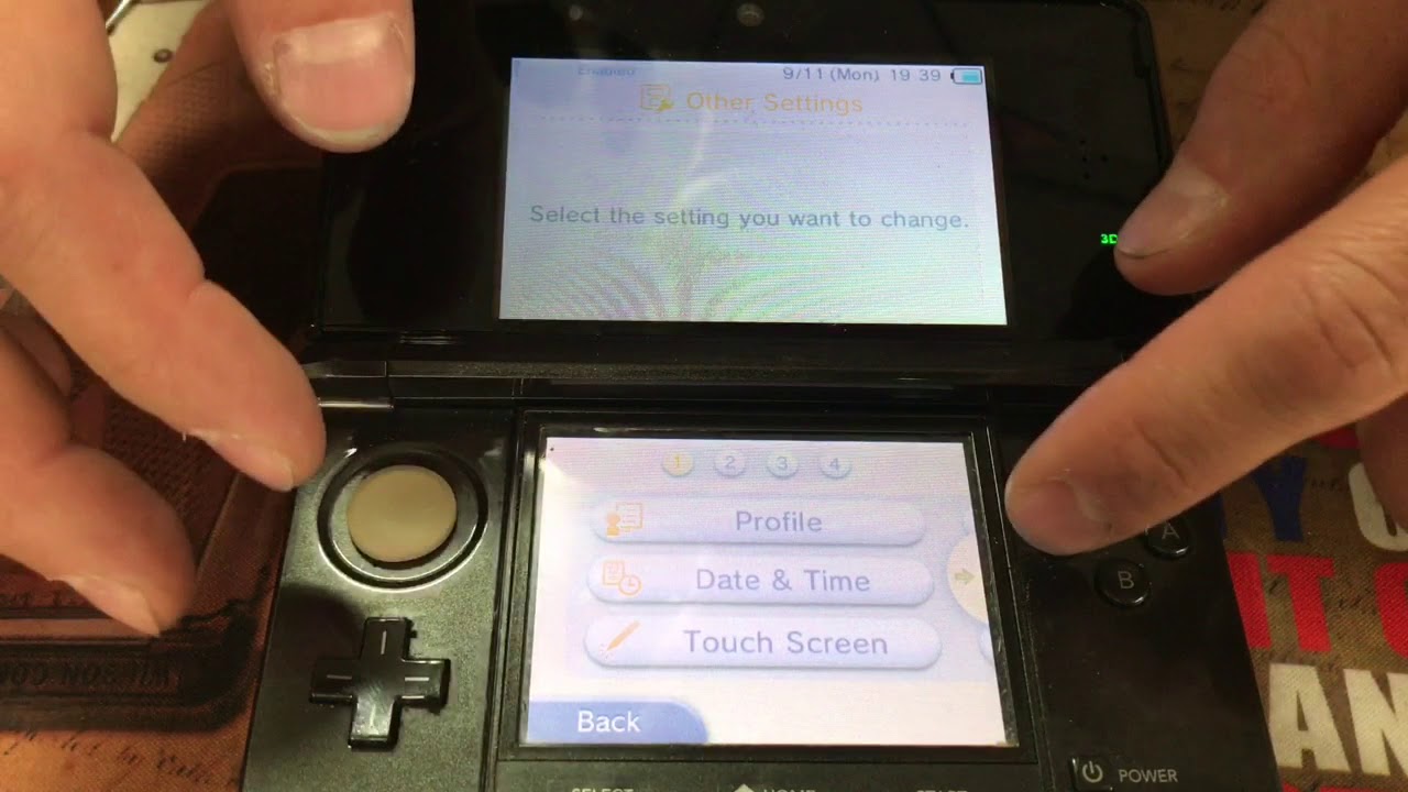 factory reset nintendo 3ds xl