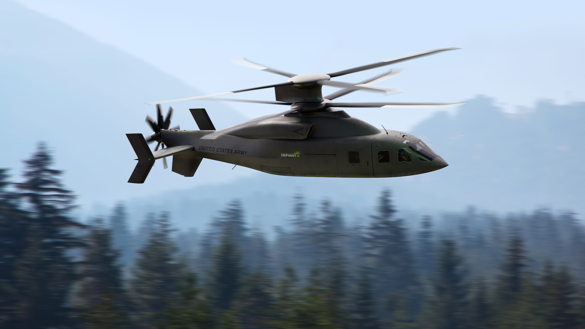 dual propeller helicopter