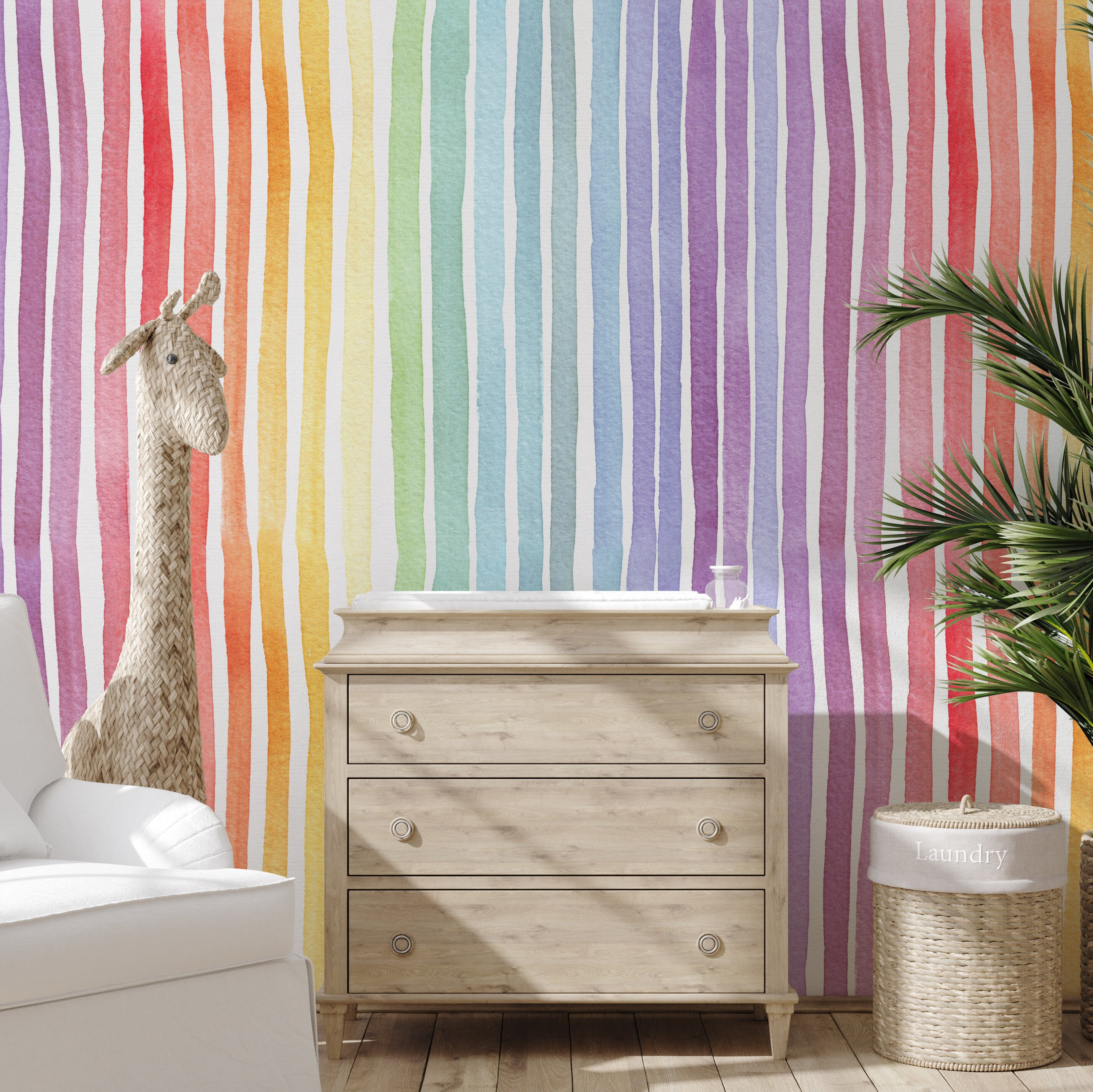 rainbow stripe wallpaper